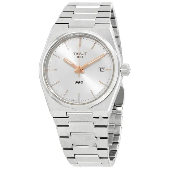 JMS always Watches Original Tissot PRX Quartz Silver Dial Ladies Watch T1372101103100