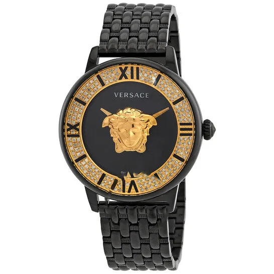 JMS always Watches Original Versace La Medusa Diamond Quartz Black Dial Ladies Watch VE2R00922 JMS always Watches Original Versace La Medusa Diamond Quartz Black Dial Ladies Watch VE2R00922