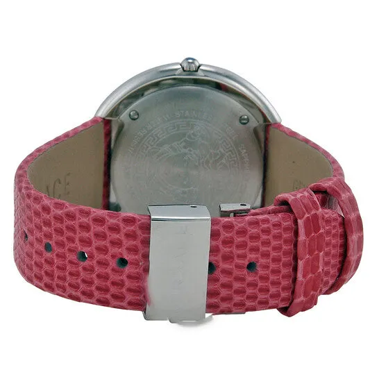 JMS always Watches Original Versace Thea Silver Dial Pink Lizard Ladies Watch VA7070013 JMS always Watches Original Versace Thea Silver Dial Pink Lizard Ladies Watch VA7070013