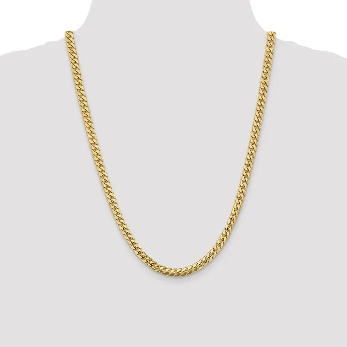 MDS Necklaces 14K 24 inch 55mm Solid Miami Cuban Link with Lobster Clasp Chain Necklace MDS Necklaces 14K 24 inch 55mm Solid Miami Cuban Link with Lobster Clasp Chain Necklace