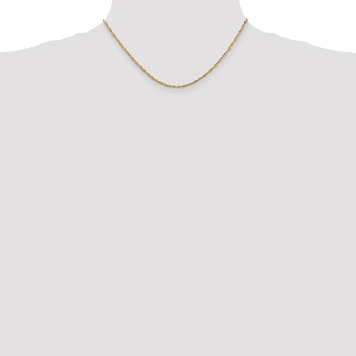 MDS Necklaces 14K Yellow Gold 16 inch 170mm Singapore with Lobster Clasp Chain Necklace MDS Necklaces 14K Yellow Gold 16 inch 170mm Singapore with Lobster Clasp Chain Necklace