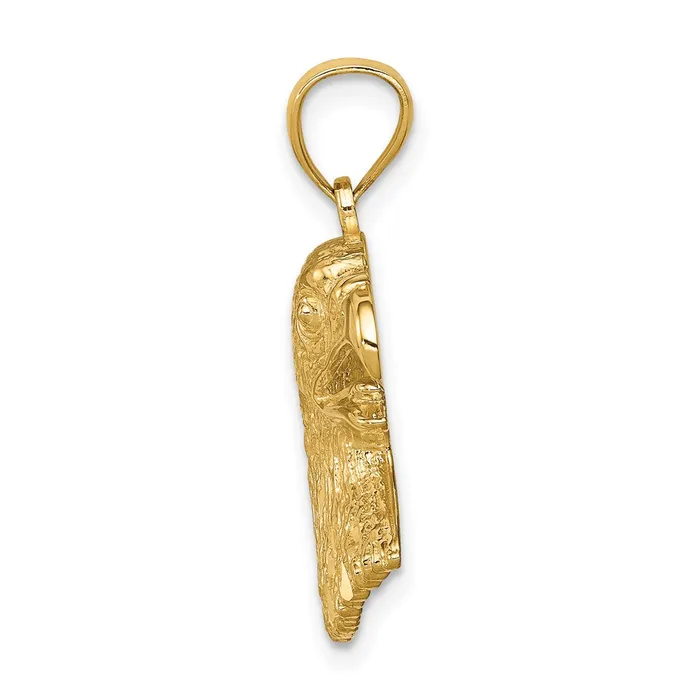 Necklaces 14k Yellow Gold DiamondCut Eagle Pendant Goldia