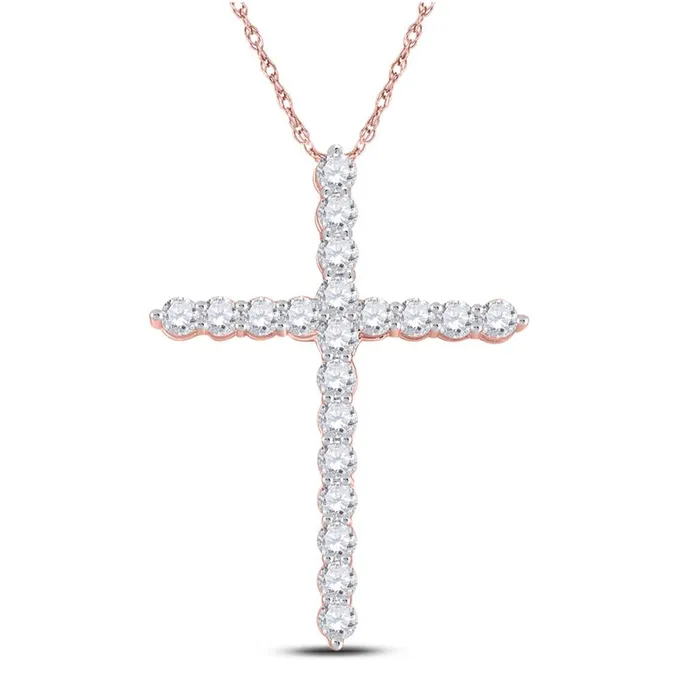 Necklaces 1CTDiamond CROSS PENDANT gndatlanta