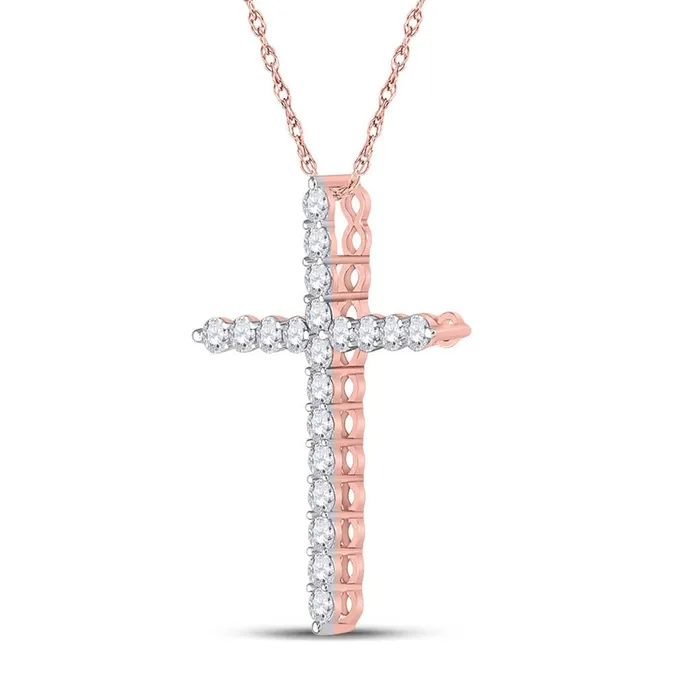 Necklaces 1CTDiamond CROSS PENDANT gndatlanta