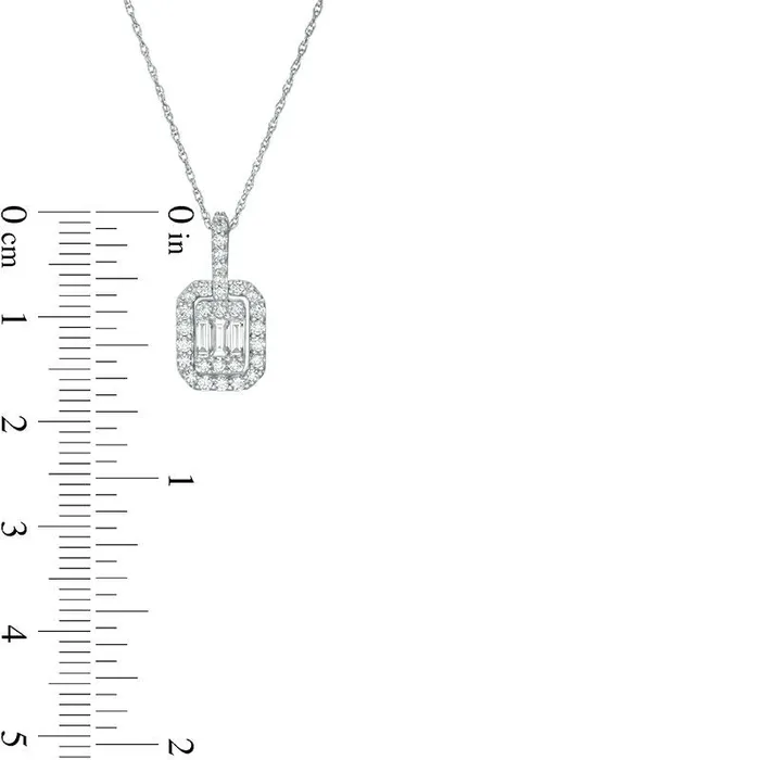 Necklaces Goldia 038 CT TW Composite Natural Diamond Octagonal Frame Pendant in 10K White Gold Necklaces Goldia 038 CT TW Composite Natural Diamond Octagonal Frame Pendant in 10K White Gold