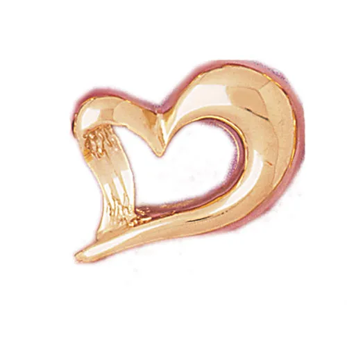 Necklaces Goldia 14K Gold Floating Heart Slide