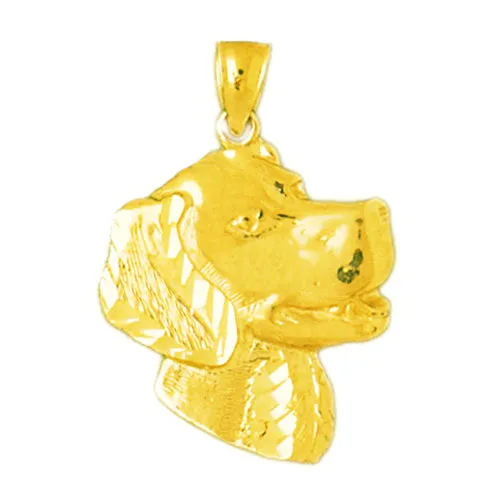 Necklaces Goldia 14K Gold Retriever Head Pendant