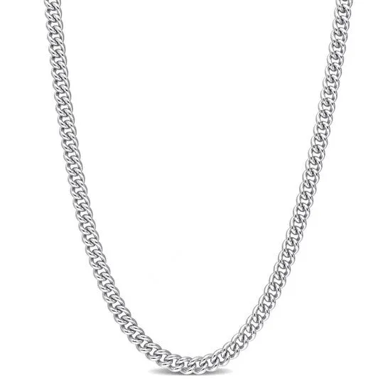 Necklaces JMS always Original AMOUR 44mm Curb Link Chain Necklace In Sterling Silver 18 In Necklaces JMS always Original AMOUR 44mm Curb Link Chain Necklace In Sterling Silver 18 In