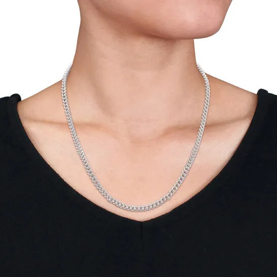 Necklaces JMS always Original AMOUR 44mm Curb Link Chain Necklace In Sterling Silver 18 In Necklaces JMS always Original AMOUR 44mm Curb Link Chain Necklace In Sterling Silver 18 In