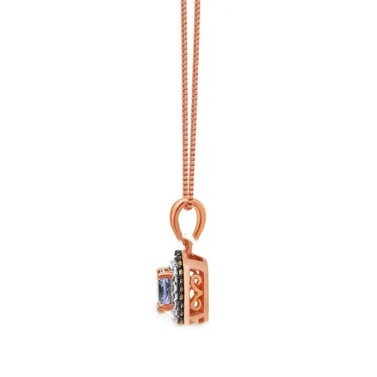 Necklaces JMS always Original Diamond Muse 015 cttw 14KT White Gold Tanzanite Diamond Accent Pendant Necklace for Women Necklaces JMS always Original Diamond Muse 015 cttw 14KT White Gold Tanzanite Diamond Accent Pendant Necklace for Women