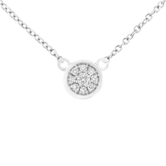Necklaces JMS always Original Haus of Brilliance 10K White Gold 14 Cttw Diamond Flower Pendant Necklace IJ Color I2I3 Clarity Adjustable 1618 chain Necklaces JMS always Original Haus of Brilliance 10K White Gold 14 Cttw Diamond Flower Pendant Necklace IJ Color I2I3 Clarity Adjustable 1618 chain