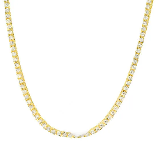 Necklaces JMS always Original Kylie Harper 14k Gold Over Silver Cubic Zirconia CZ Tennis Necklace