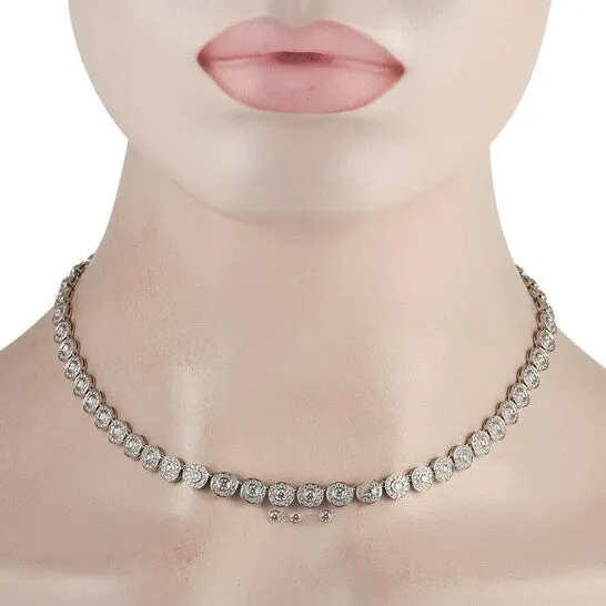 Necklaces JMS always Original PreOwned Tiffany Co Circlet Platinum 644 ct Diamond Necklace Necklaces JMS always Original PreOwned Tiffany Co Circlet Platinum 644 ct Diamond Necklace