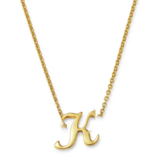 Necklaces JMS always Original Roberto Coin 18k Small Script Initial k Pendant On Chain Necklaces JMS always Original Roberto Coin 18k Small Script Initial k Pendant On Chain