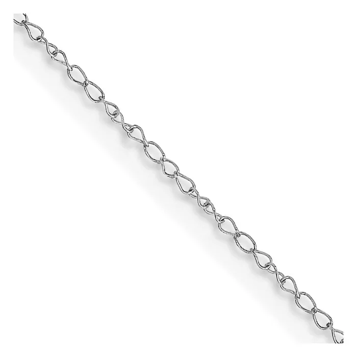 Necklaces QGold 14K White Gold 16 inch Carded 42mm Curb with Spring Ring Clasp Chain Necklace Necklaces QGold 14K White Gold 16 inch Carded 42mm Curb with Spring Ring Clasp Chain Necklace