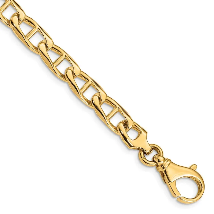 Necklaces Solid 14K Yellow Gold 22 inch 69mm Hand Polished Fancy Anchor Link with Fancy Lobster Clasp Chain Necklace MDS Necklaces Solid 14K Yellow Gold 22 inch 69mm Hand Polished Fancy Anchor Link with Fancy Lobster Clasp Chain Necklace MDS