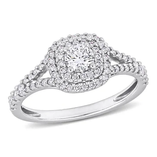 Original Amour 34 CT TW Diamond SplitShank Engagement Ring in 14k White Gold JMS always Rings Original Amour 34 CT TW Diamond SplitShank Engagement Ring in 14k White Gold JMS always Rings