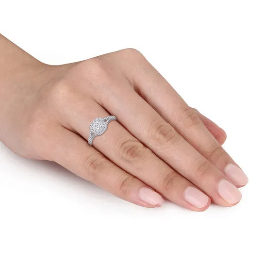 Original Amour 34 CT TW Diamond SplitShank Engagement Ring in 14k White Gold JMS always Rings Original Amour 34 CT TW Diamond SplitShank Engagement Ring in 14k White Gold JMS always Rings