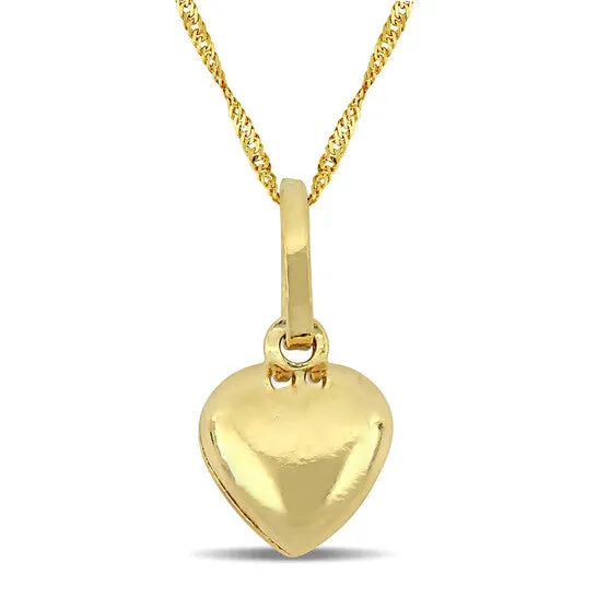 Original AMOUR Heart Charm Pendant with Chain In 18k Yellow Gold JMS always Necklaces Original AMOUR Heart Charm Pendant with Chain In 18k Yellow Gold JMS always Necklaces