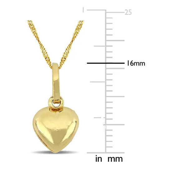 Original AMOUR Heart Charm Pendant with Chain In 18k Yellow Gold JMS always Necklaces Original AMOUR Heart Charm Pendant with Chain In 18k Yellow Gold JMS always Necklaces