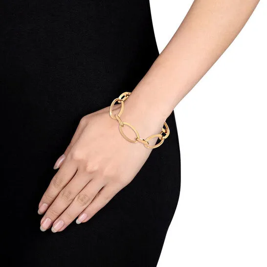 Original AMOUR Oval Link Bracelet In Yellow Plated Sterling Silver JMS always Bracelets Original AMOUR Oval Link Bracelet In Yellow Plated Sterling Silver JMS always Bracelets