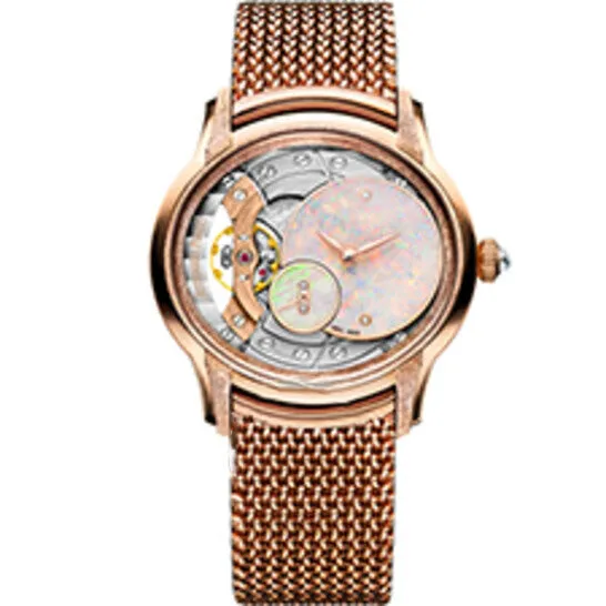 Original Audemars Piguet Millenary Frosted White Opal Dial Ladies 18kt Rose Gold Hand Wound Watch 77244ORGG1272OR01 JMS always Watches Original Audemars Piguet Millenary Frosted White Opal Dial Ladies 18kt Rose Gold Hand Wound Watch 77244ORGG1272OR01 JMS always Watches