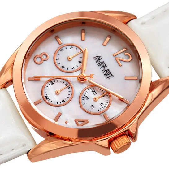 Original August Steiner Quartz Silver Dial Ladies Watch AS8191WTR JMS always Watches Original August Steiner Quartz Silver Dial Ladies Watch AS8191WTR JMS always Watches