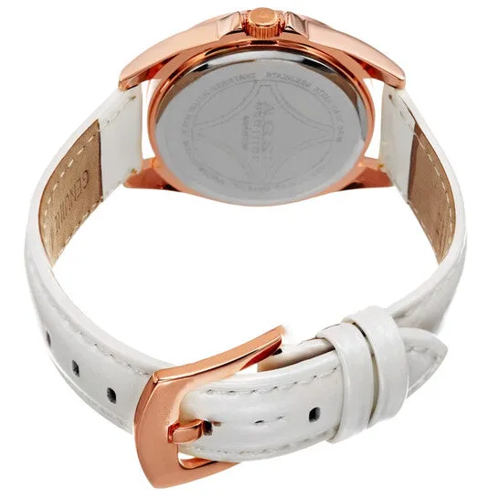 Original August Steiner Quartz Silver Dial Ladies Watch AS8191WTR JMS always Watches Original August Steiner Quartz Silver Dial Ladies Watch AS8191WTR JMS always Watches