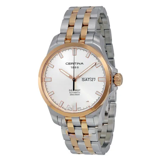 Original Certina DS First DayDate Automatic Silver Dial Twotone Mens Watch C0144072203100 JMS always Rings Original Certina DS First DayDate Automatic Silver Dial Twotone Mens Watch C0144072203100 JMS always Rings