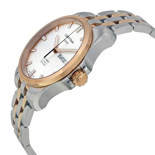 Original Certina DS First DayDate Automatic Silver Dial Twotone Mens Watch C0144072203100 JMS always Rings Original Certina DS First DayDate Automatic Silver Dial Twotone Mens Watch C0144072203100 JMS always Rings