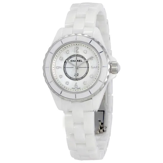 Original Chanel J12 Mother of Pearl White Ceramic Ladies Watch H2570 JMS always Watches Original Chanel J12 Mother of Pearl White Ceramic Ladies Watch H2570 JMS always Watches