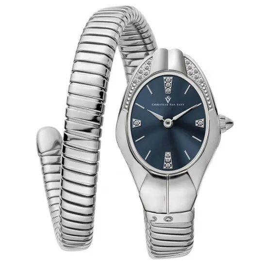 Original Christian Van Sant Naga Quartz Blue Dial Ladies Watch CV0882 JMS always Watches Original Christian Van Sant Naga Quartz Blue Dial Ladies Watch CV0882 JMS always Watches