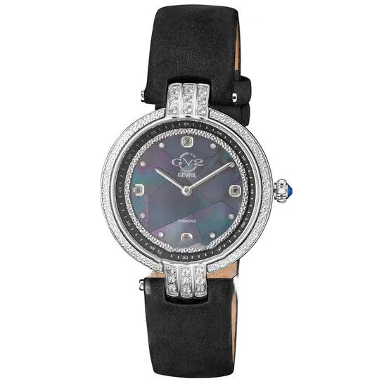 Original GV2 by Gevril Matera Diamond Mother of Pearl Dial Ladies Watch 12800 JMS always Watches
