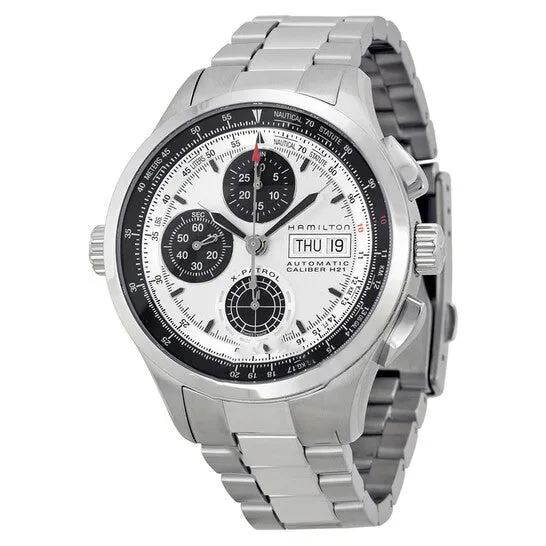 Original Hamilton Khaki Aviation XPatrol Chronograph Automatic Stainless Steel Mens Watch H76566151 JMS always Bracelets Original Hamilton Khaki Aviation XPatrol Chronograph Automatic Stainless Steel Mens Watch H76566151 JMS always Bracelets