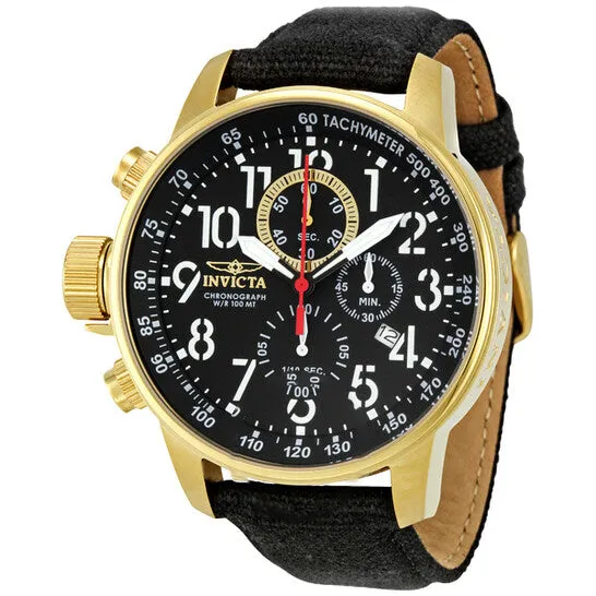 Original Invicta IForce Lefty Chronograph Black Dial Goldtone Mens Watch 1515 JMS always Rings Original Invicta IForce Lefty Chronograph Black Dial Goldtone Mens Watch 1515 JMS always Rings
