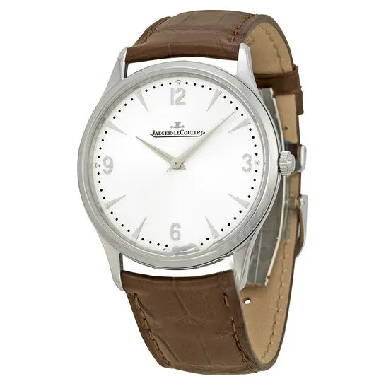 Original Jaeger Le Coultre Master Ultra Thin Silver Dial Brown Leather Mens Watch Q1348420 JMS always Watches Original Jaeger Le Coultre Master Ultra Thin Silver Dial Brown Leather Mens Watch Q1348420 JMS always Watches