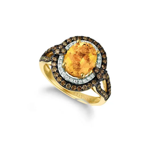 Original Le Vian Chocolatier Ring Papaya Morganite Chocolate Diamonds Vanilla Diamonds set in 14K Honey Gold Ring Size 7 SVFQ 11 JMS always Rings Original Le Vian Chocolatier Ring Papaya Morganite Chocolate Diamonds Vanilla Diamonds set in 14K Honey Gold Ring Size 7 SVFQ 11 JMS always Rings