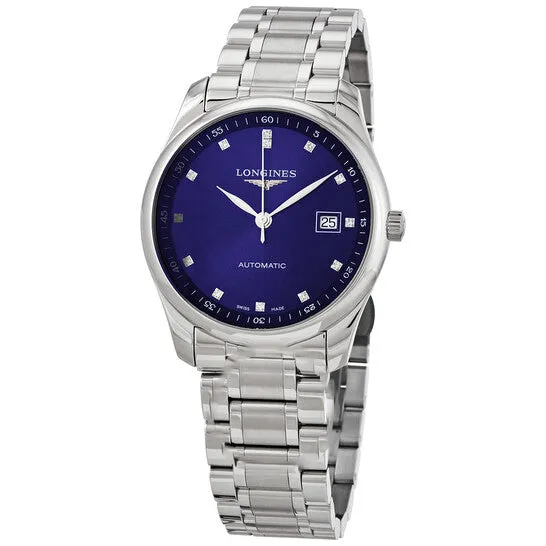 Original Longines Master Collection Automatic Chronometer Diamond Blue Dial Unisex Watch L27934976 JMS always Watches