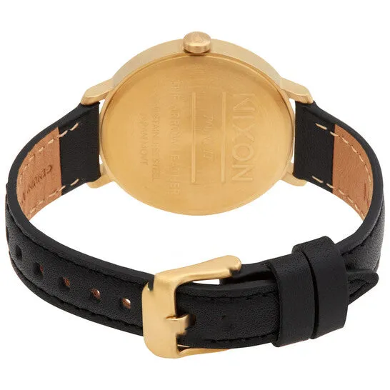 Original Nixon Arrow Leather Quartz Gold Dial Ladies Watch A109151000 JMS always Watches Original Nixon Arrow Leather Quartz Gold Dial Ladies Watch A109151000 JMS always Watches