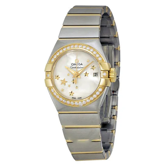 Original Omega Constellation Mother of Pearl Stainless Steel and Yellow Gold Ladies Watch 12325272005001 JMS always Necklaces Original Omega Constellation Mother of Pearl Stainless Steel and Yellow Gold Ladies Watch 12325272005001 JMS always Necklaces