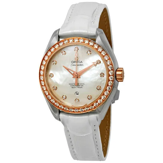 Original Omega Seamaster Aqua Terra Diamond Ladies Watch 23128342055003 JMS always Watches