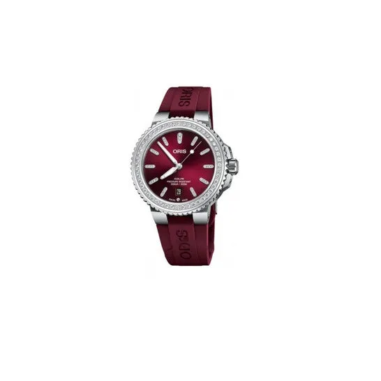 Original Oris Oris Aquis Automatic Diamond Red Dial Ladies Watch 01 733 7766 499807 4 22 68FC JMS always Watches Original Oris Oris Aquis Automatic Diamond Red Dial Ladies Watch 01 733 7766 499807 4 22 68FC JMS always Watches