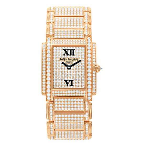 Original Patek Twenty 4 Rose Gold w Full Pave Diamonds Ladies Watch 491050R JMS always Watches Original Patek Twenty 4 Rose Gold w Full Pave Diamonds Ladies Watch 491050R JMS always Watches