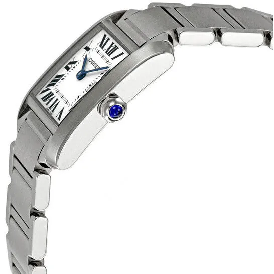 Original Preowned Cartier Tank Francaise White Grained Dial Unisex Watch W51011Q3 JMS always Watches Original Preowned Cartier Tank Francaise White Grained Dial Unisex Watch W51011Q3 JMS always Watches