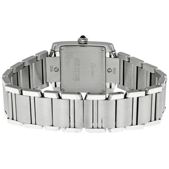 Original Preowned Cartier Tank Francaise White Grained Dial Unisex Watch W51011Q3 JMS always Watches Original Preowned Cartier Tank Francaise White Grained Dial Unisex Watch W51011Q3 JMS always Watches
