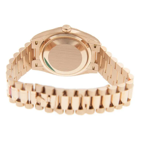 Original Rolex DayDate 36 Automatic Diamond Dial 18kt Everose Gold President Watch 128235PDP JMS always Watches Original Rolex DayDate 36 Automatic Diamond Dial 18kt Everose Gold President Watch 128235PDP JMS always Watches