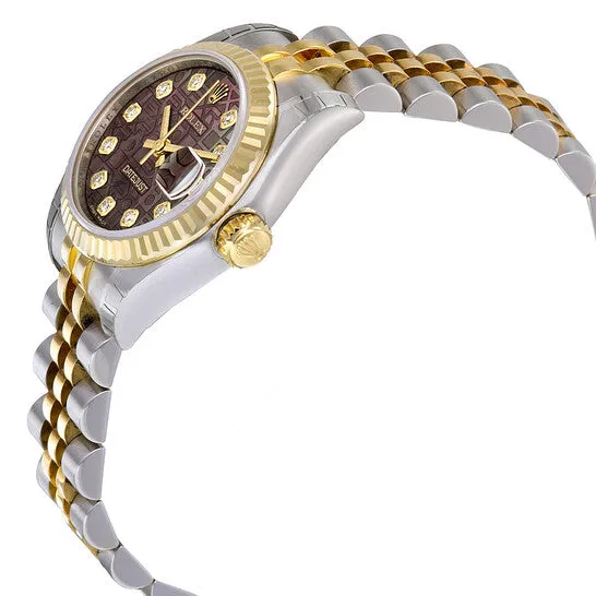 Original Rolex Lady Datejust 26 Black Mother of Pearl Dial Stainless Steel and 18K Yellow Gold Jubilee Bracelet Automatic Watch 179173BMJDJ JMS always Bracelets Original Rolex Lady Datejust 26 Black Mother of Pearl Dial Stainless Steel and 18K Yellow Gold Jubilee Bracelet Automatic Watch 179173BMJDJ JMS always Bracelets