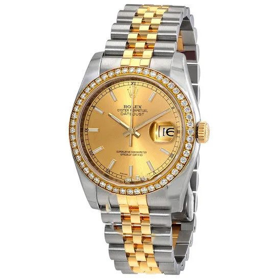 Original Rolex Oyster Perpetual Datejust 36 Champagne Dial Stainless Steel and 18K Yellow Gold Jubilee Bracelet Automatic Ladies Watch 116243CSJ JMS always Bracelets Original Rolex Oyster Perpetual Datejust 36 Champagne Dial Stainless Steel and 18K Yellow Gold Jubilee Bracelet Automatic Ladies Watch 116243CSJ JMS always Bracelets