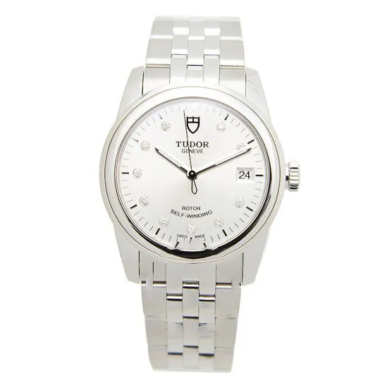 Original Tudor Glamour Date 36 Automatic Diamond Silver Dial Unisex Watch 550000006 JMS always Watches Original Tudor Glamour Date 36 Automatic Diamond Silver Dial Unisex Watch 550000006 JMS always Watches