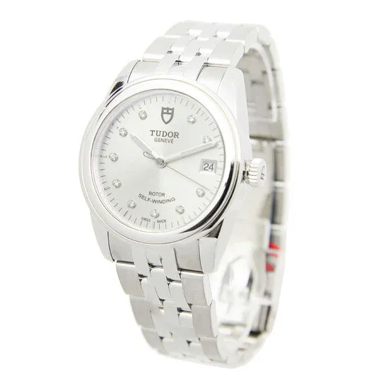 Original Tudor Glamour Date 36 Automatic Diamond Silver Dial Unisex Watch 550000006 JMS always Watches Original Tudor Glamour Date 36 Automatic Diamond Silver Dial Unisex Watch 550000006 JMS always Watches